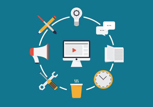 632x443 Webinar Digital Business Vector Illustration Free Vector Download