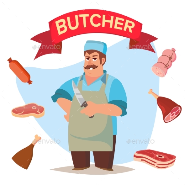 590x590 Professional Butcher Vector By Pikepicture Graphicriver