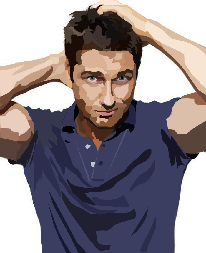 700x860 Gerard Butler Vector By Kealia