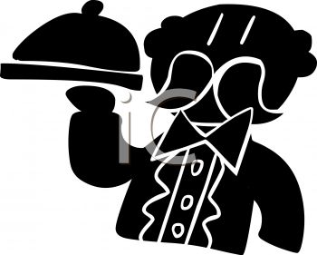350x281 Restaurant Clipart Butler Tray