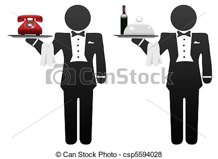 450x328 Restaurant Clipart Butler Tray