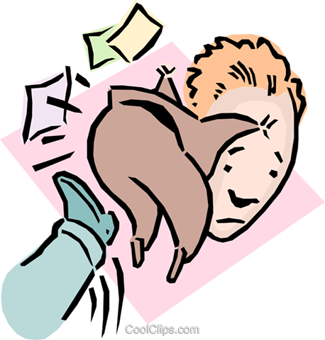 458x480 Kicked In The Butt Royalty Free Vector Clip Art Illustration