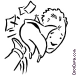 152x150 Kicked In The Butt Vector Clipart Panda