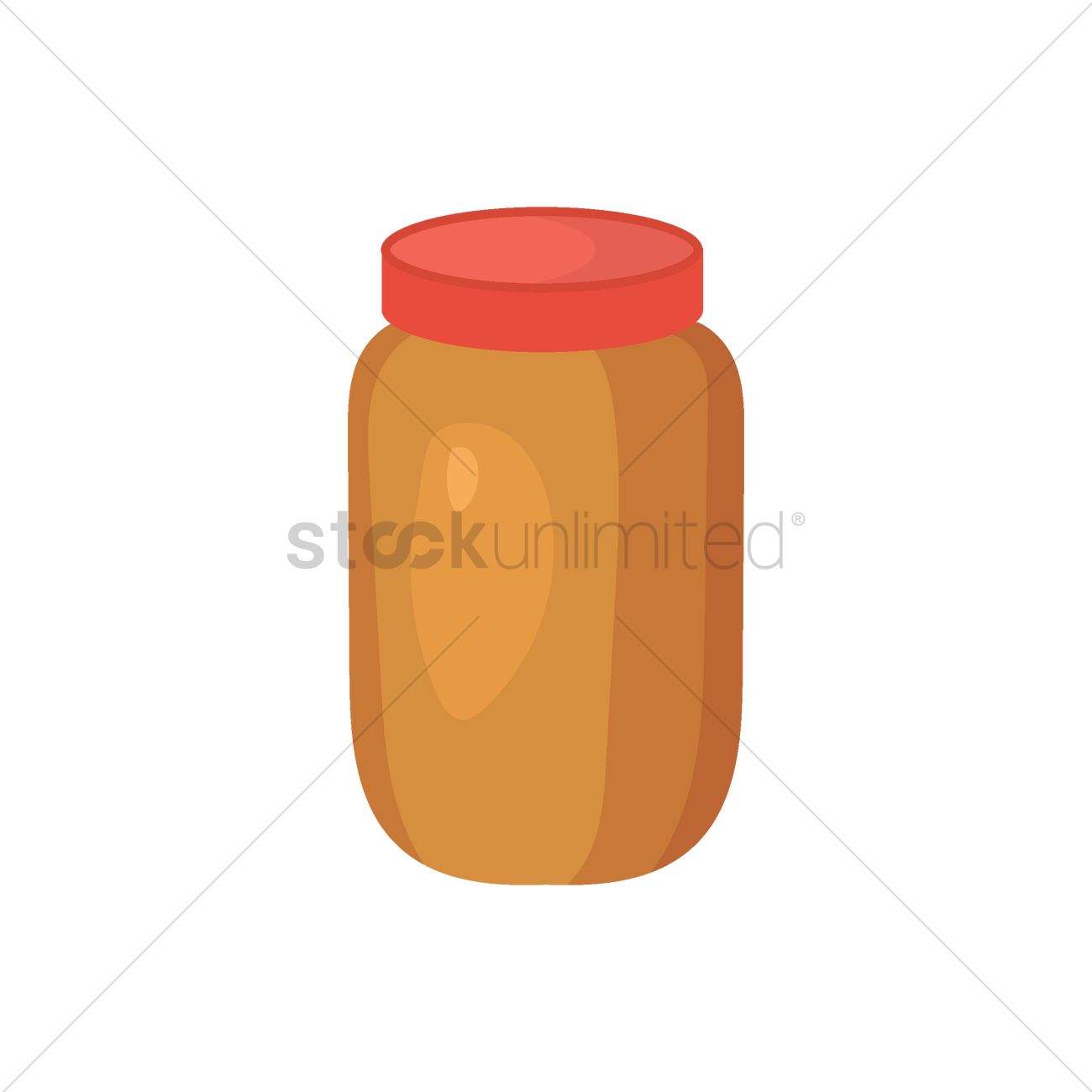 1300x1300 Peanut Butter Vector Image
