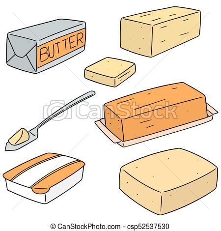 450x470 Vector Set Of Butter.