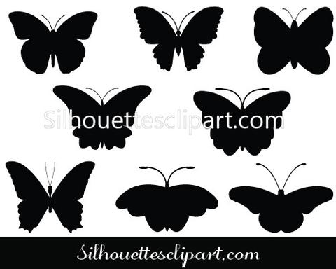 480x384 Butterfly Vector Graphics Download Butterfly Silhouette