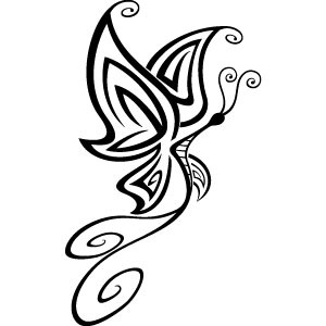 300x300 Tattoo Butterfly Vector