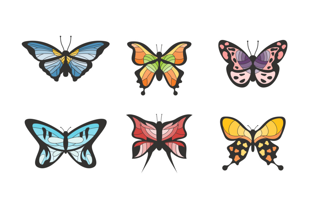 1024x716 Hand Drawn Butterfly Vector Free Download Ai Files