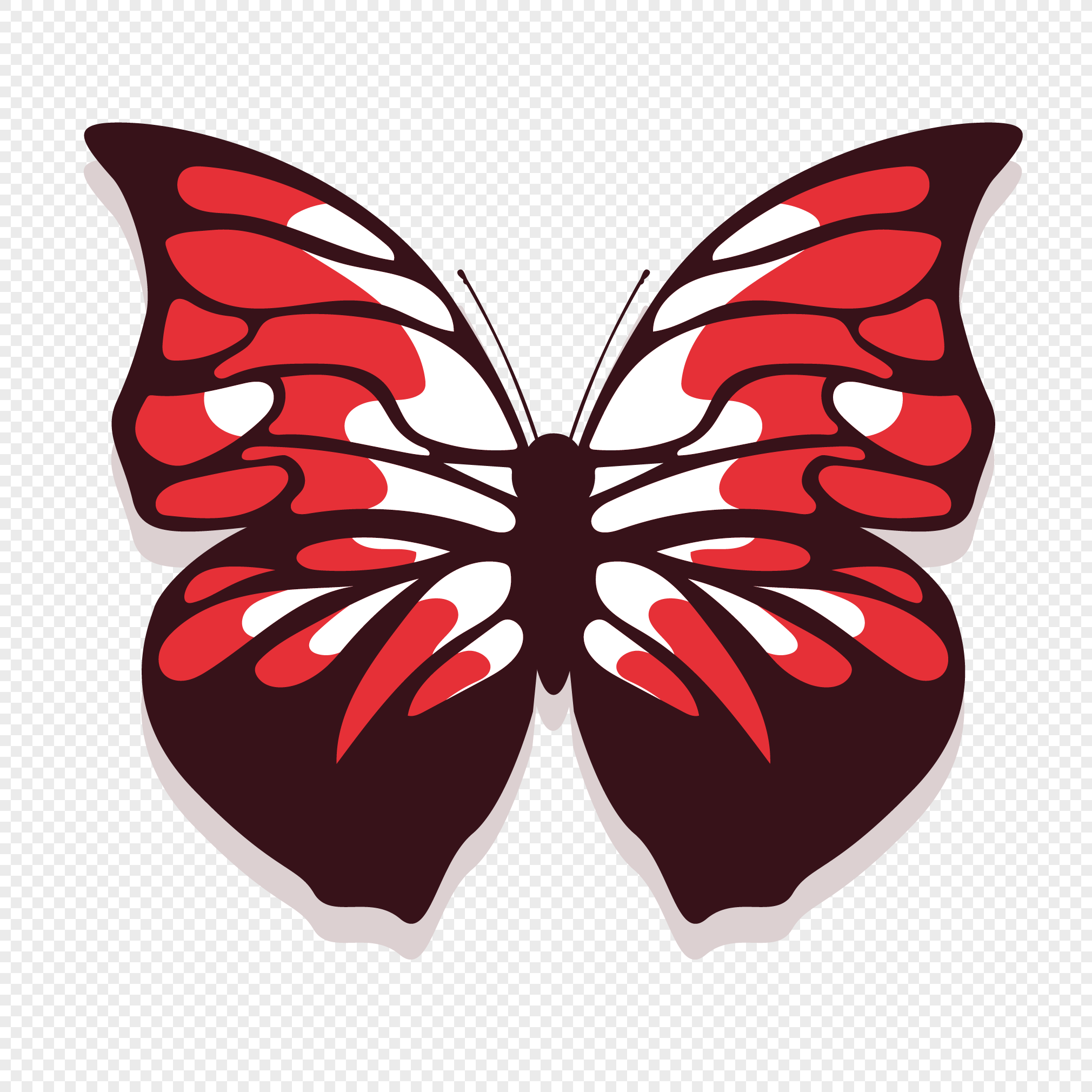 2020x2020 Hand Painted Butterfly Vector Material Png Image Picture Free