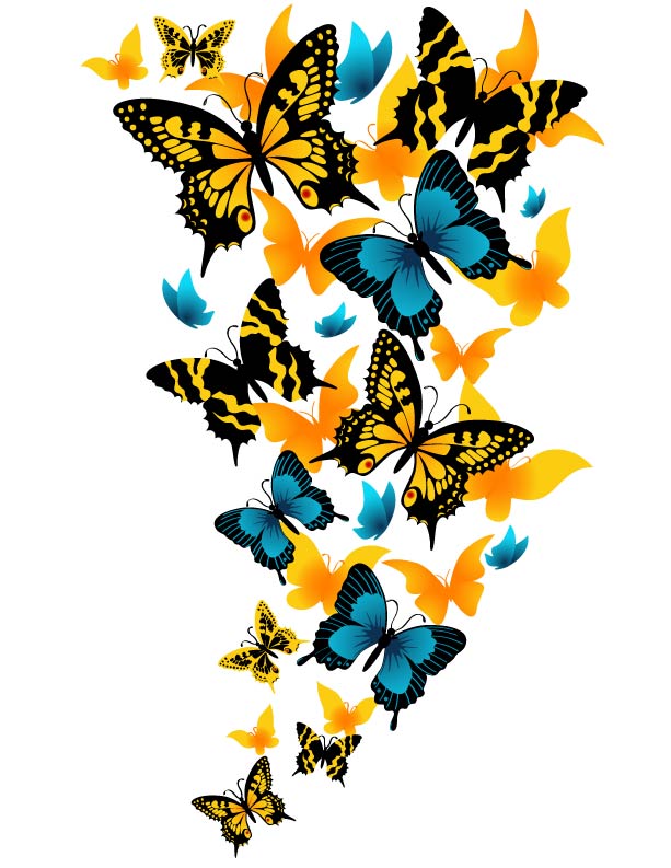 613x793 Vectorian Art Butterfly Vectorfree Download, Free Download Vector