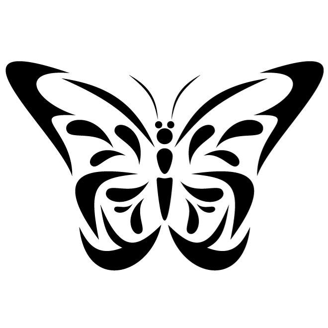 660x660 Black And White Butterfly Vector Free Vectors Ui Download