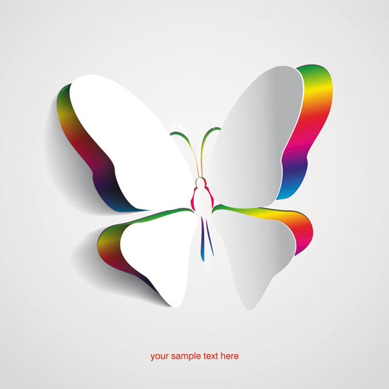 550x550 Decorative Paper Butterfly Vectors