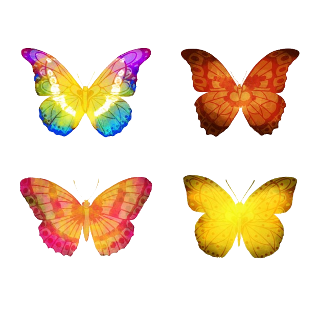 626x626 Butterflies Vector Png Hd Png Mart