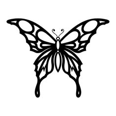 236x236 Butterfly Vector Tattoo
