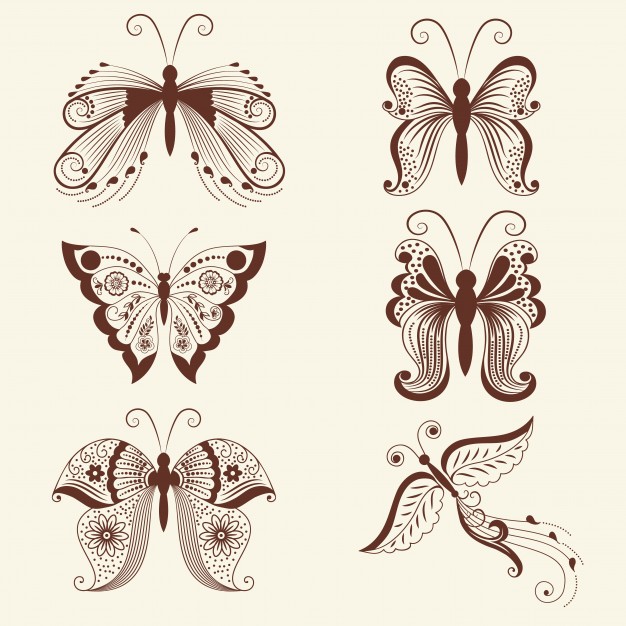 626x626 Butterfly Outline Vectors, Photos And Psd Files Free Download