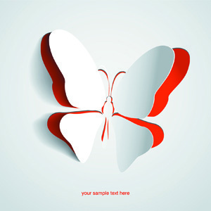 300x300 Exquisite Paper Butterfly Vector Backgrouns Png Images