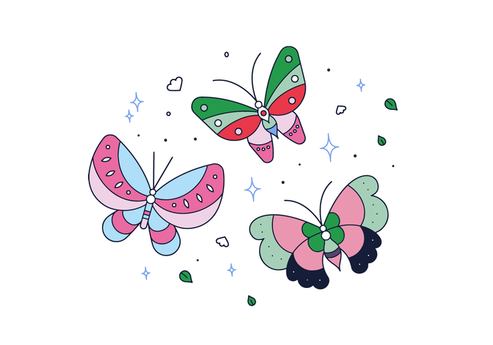 700x490 Free Butterfly Vector