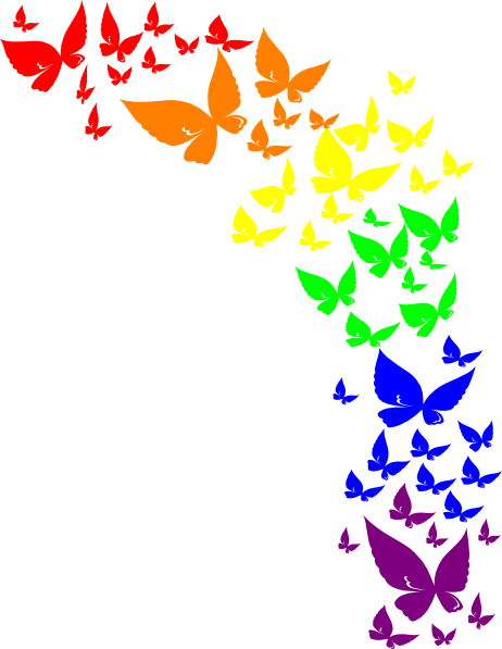 462x597 Rainbow Clipart Butterfly ~ Frames ~ Illustrations ~ Hd Images