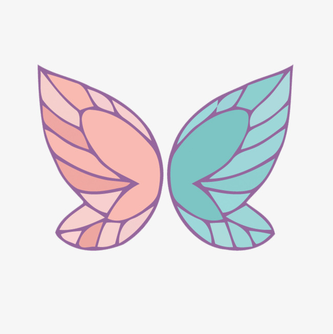 650x651 Butterfly Wings Vector Material, Butterfly Vector, Wings Vector