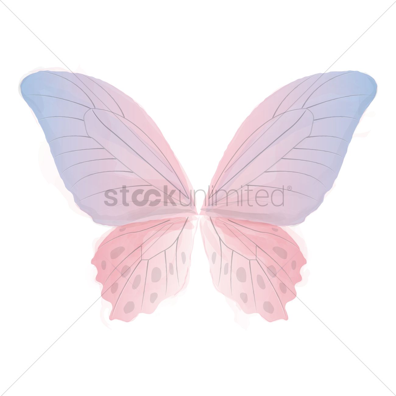 1300x1300 Butterfly Wings Vector Image