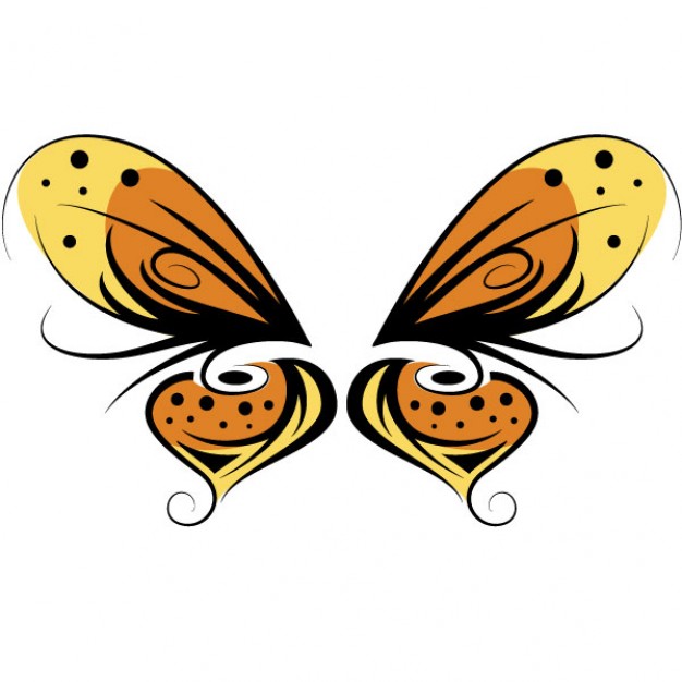626x626 Minimalist Butterfly Wings Vector Free Download