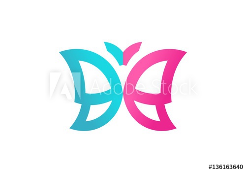 500x349 Butterfly Logo, Beauty Wings Icon, Beautiful Butterfly Symbol