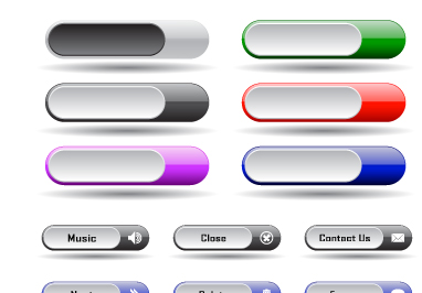 382x266 Collection Of Web Button Vector 02 Free Download