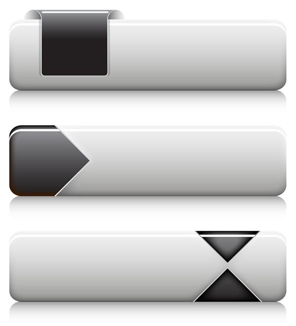 600x661 Black And White Buttons Vectors Free Download