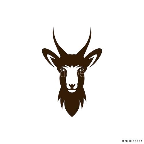 500x500 Deer Vector Illustration Deer Head Logo Template Buy This Stock