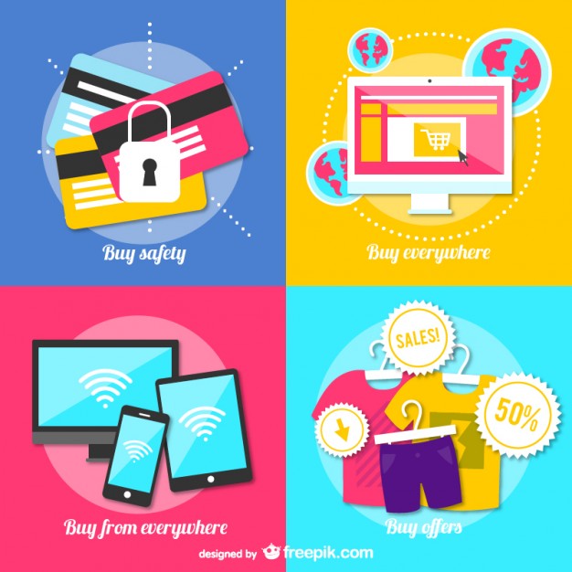 626x626 Online Shopping Vector Vector Free Download