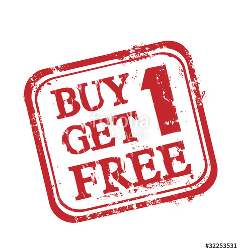 477x500 Buy 1, Get 1 Free Stamp Stock Image And Royalty Free Vector Files