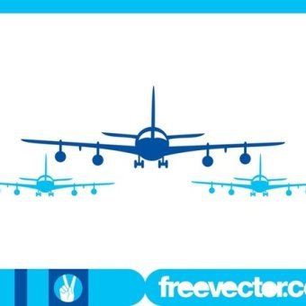 340x340 Airplane Silhouette Vectors Download Free Vector Art