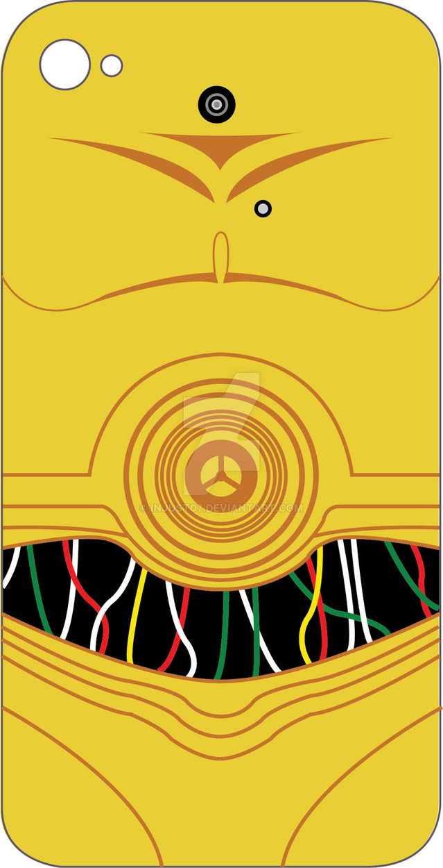 639x1250 C3po Iphone 4 Skin By Injust07