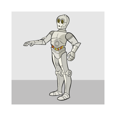 400x400 C3po Logo Vector (.eps, 418.62 Kb) Download