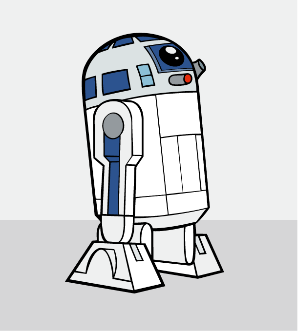 610x679 R2d2 Free Vector 4vector
