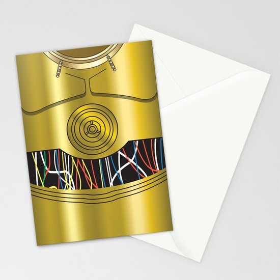 550x550 Star Wars C3po Vector Stationery Cards By Ironman52885 Society6