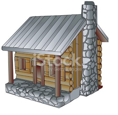 451x439 Cartoon Cabin Vector Stock Vector