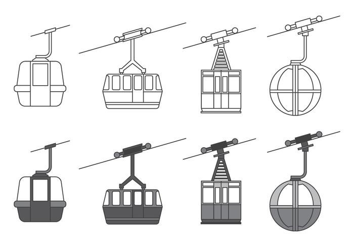 700x490 Cable Car Icons