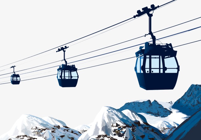 650x454 Gondola, Go Sightseeing, Cable Car, Snow Mountain Png And Vector