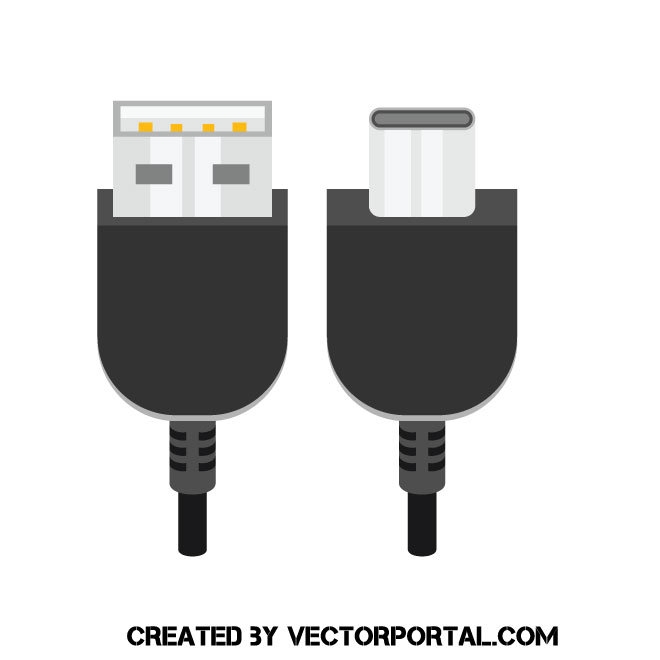 660x660 Usb Cable Vector Graphics