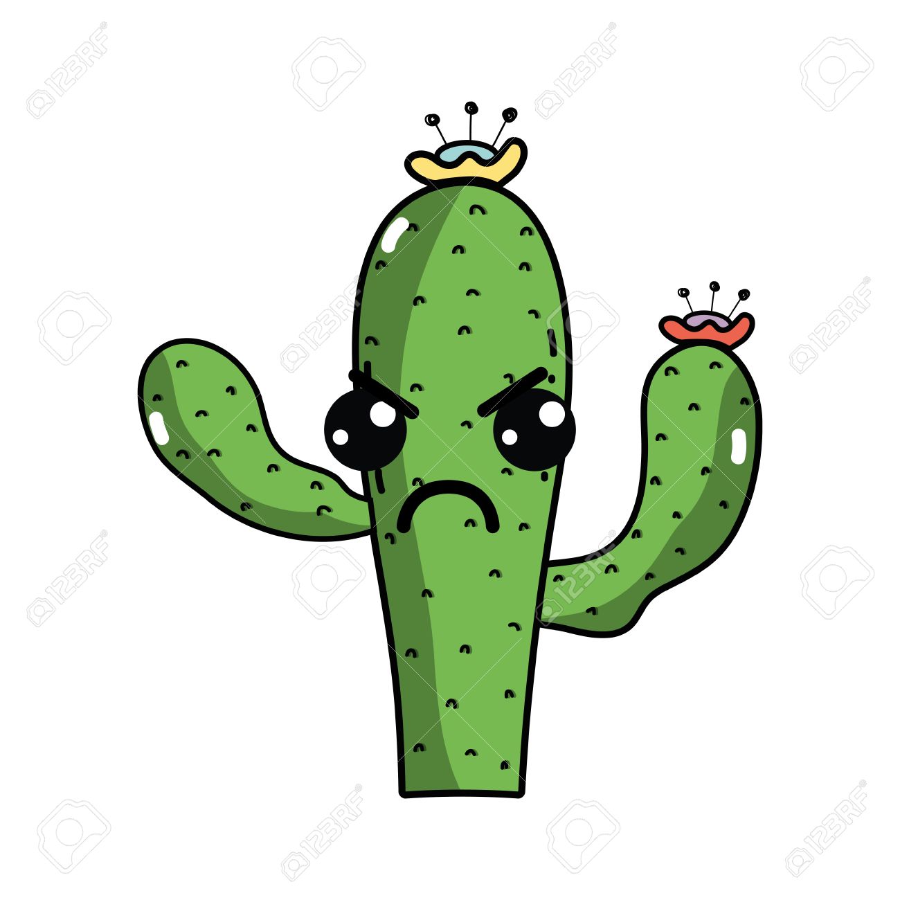 1300x1300 Cactus Clipart Angry
