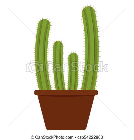 450x470 Abstract Cute Cactus On A White Background Clip Art Vector