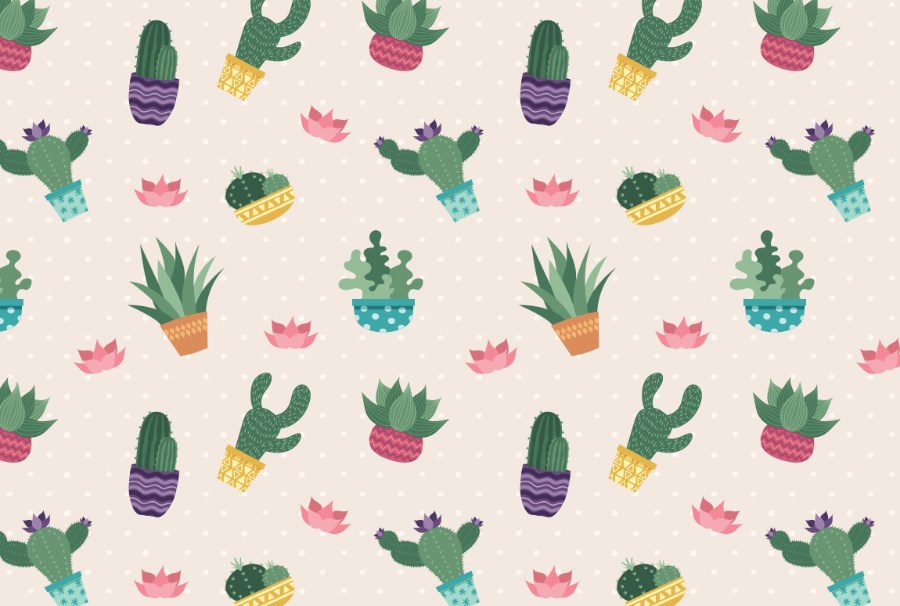 900x606 Free Hand Drawn Cactus Vector Set Free Design Resources