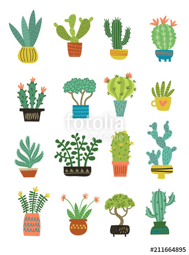 370x500 Cactus Vector Pattern Stock Image And Royalty Free Vector Files