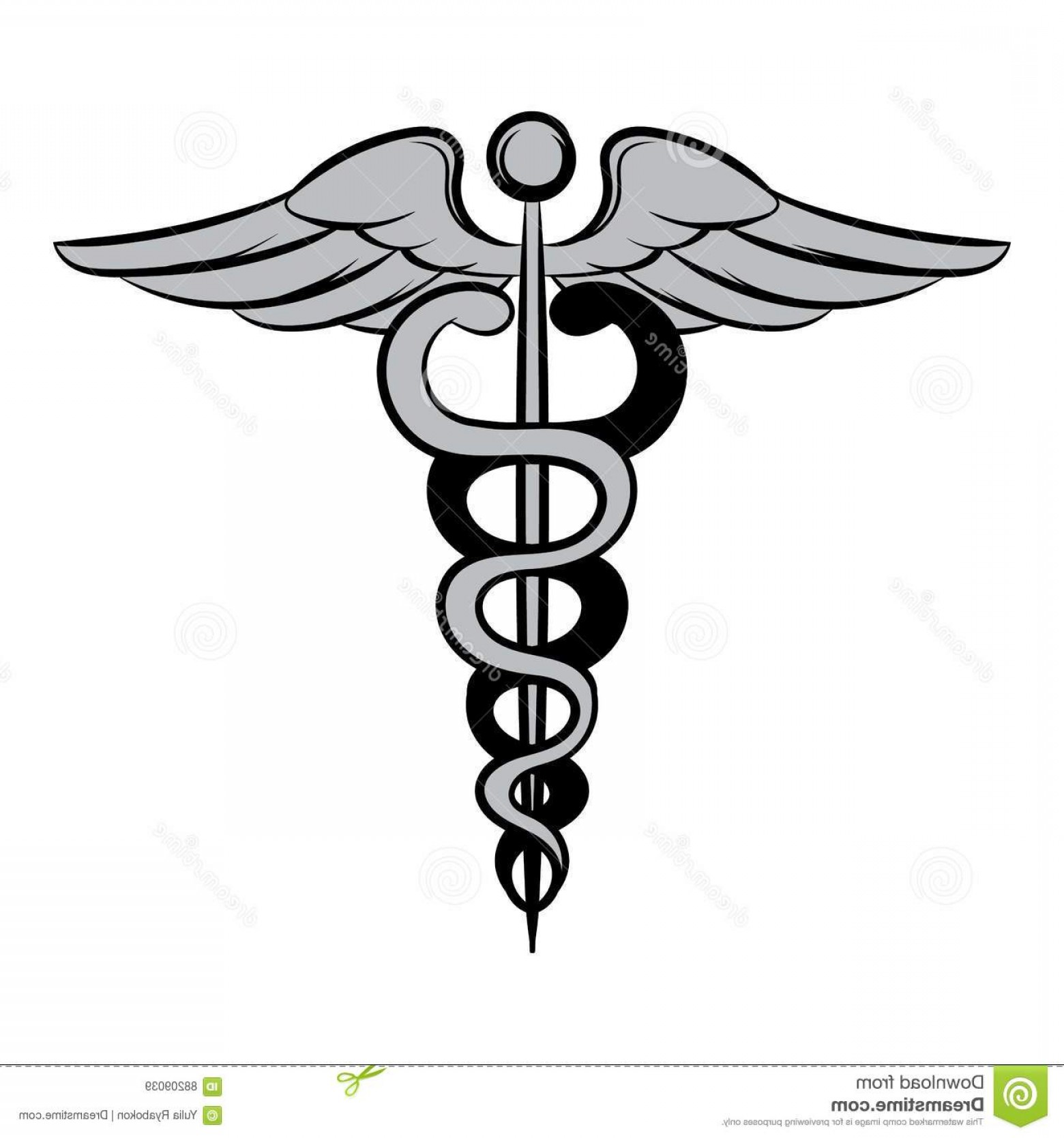 1560x1668 Stock Illustration Caduceus Medical Symbol Icon Cartoon Style