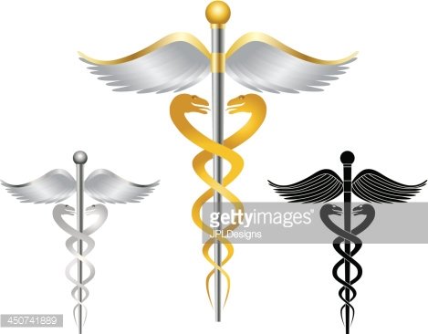 469x366 Caduceus Medical Symbol Vector Illustration Premium Clipart