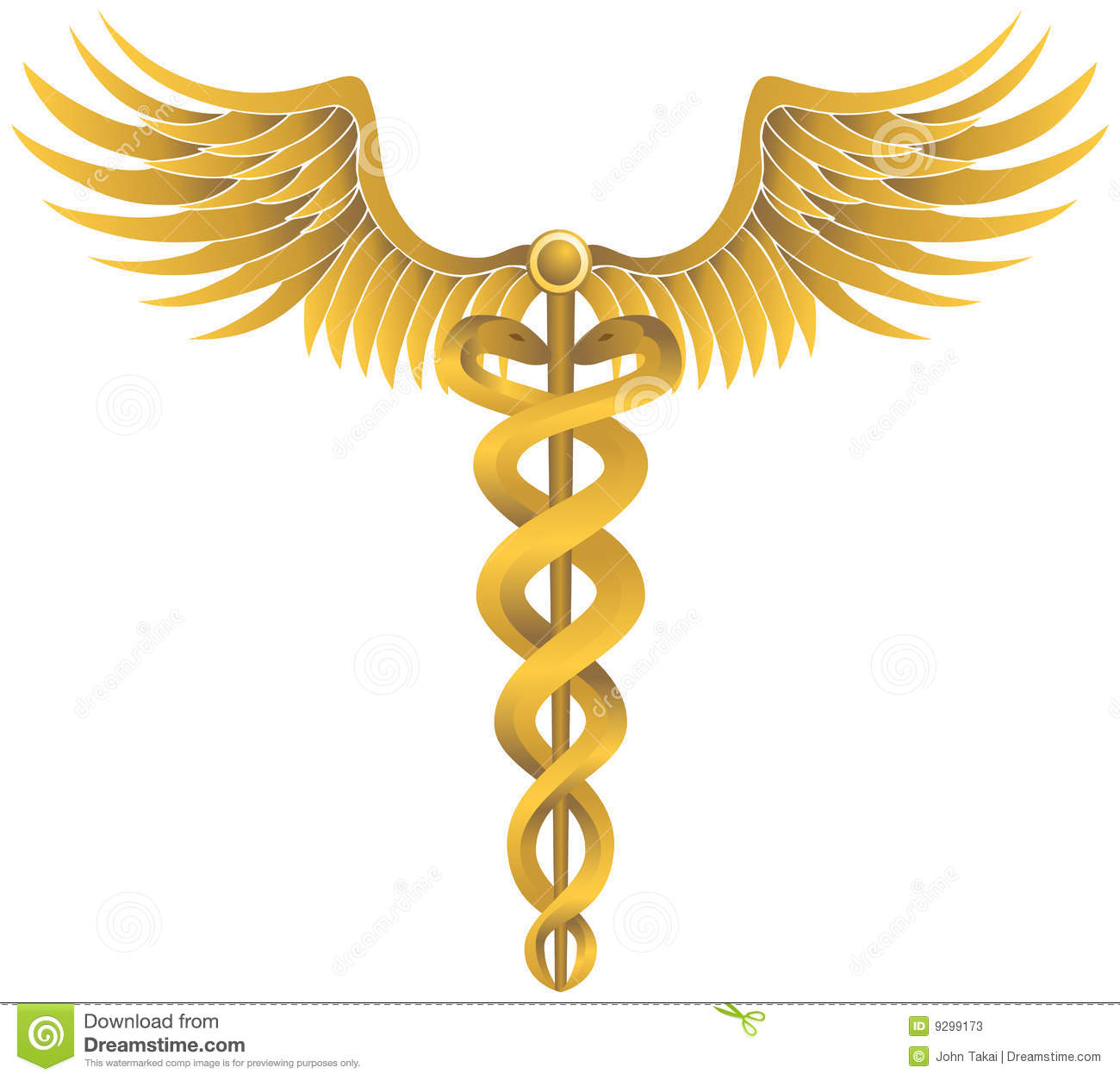 1300x1253 Gold Caduceus Symbol Clipart