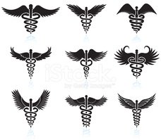 228x199 Medical Caduceus Black Amp White Royalty Free Vector Icon Set Stock