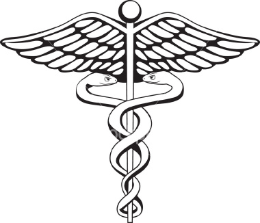 380x326 Medical Caduceus Cliparts