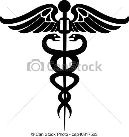 442x470 Medical Symbol Caduceus.
